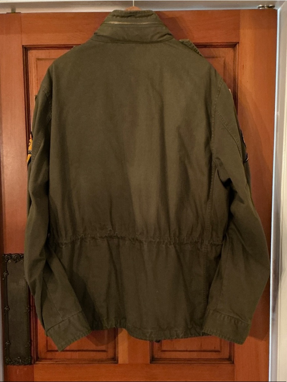 Ralph Lauren Olive Green Military Field Jacket with Patch Details - Picture 3 of 9